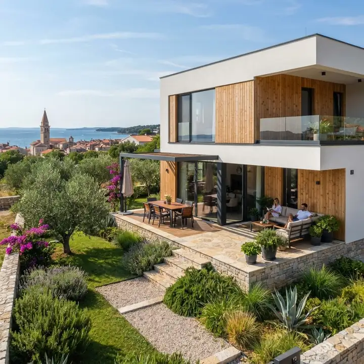 Modernes Familienhaus mit Garten in Novigrad